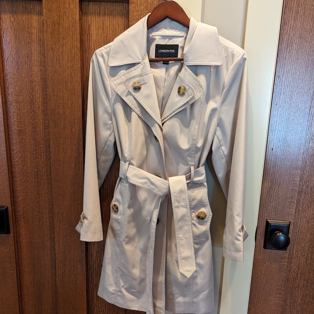 London Fog Khaki Dress Jacket, Women's, Size Medium, Like New Condition, Tan